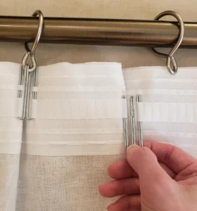 how to make pinch pleat curtains without tape